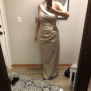 Eliza j long dress one shoulder
